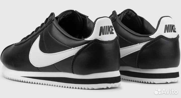 Nike Cortez Classic Leather Black White