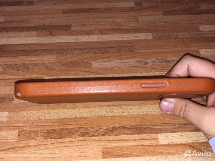 Чехол на iPhone 12 magsafe кожанный