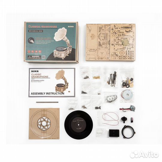 Деревянный музыкальный конструктор robotime