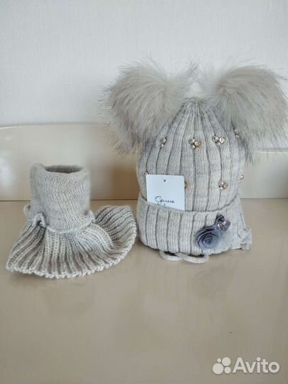 Комплект шапка и снуд(новые)