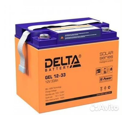 Аккумулятор Delta GEL 12-33