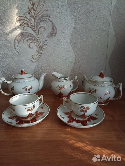 Чайный сервиз вербилки СССР барбарис
