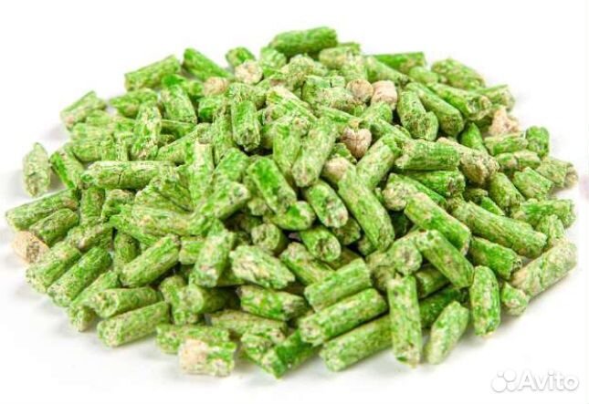 Наполнитель Тофу смывается в унитаз 2,5 кг