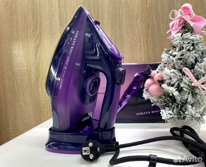Утюг беспроводной 2в1 новый 2400W мощный