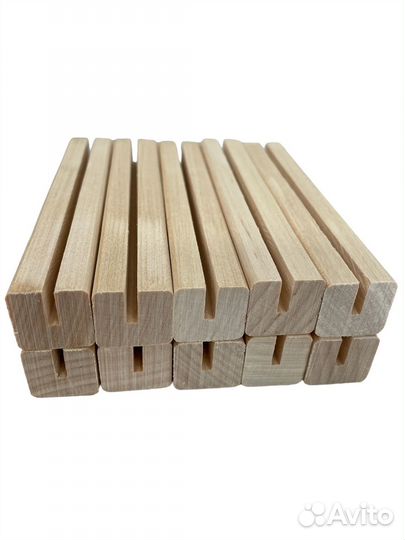 Ценникодержатели из дерева набор 10 шт