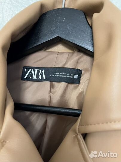 Кожаная куртка косуха zara