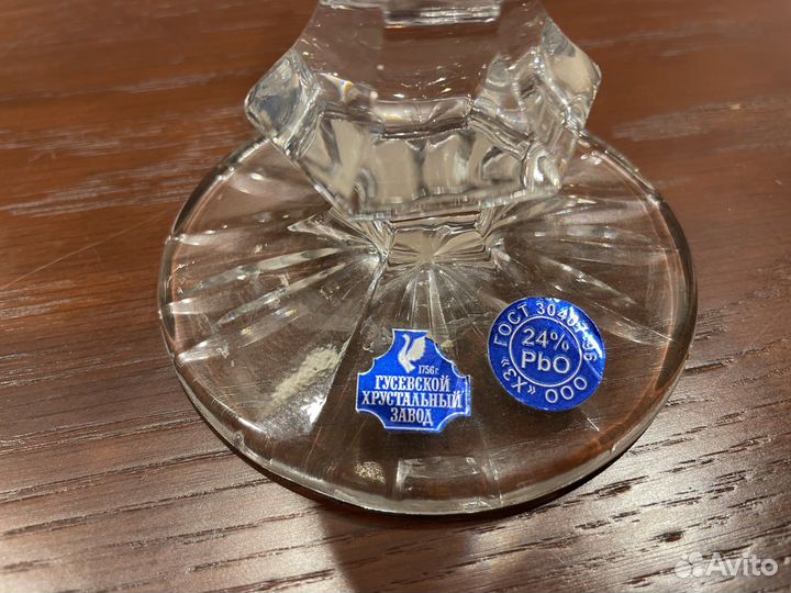 Хрустальные подсвечники Гусеевский завод