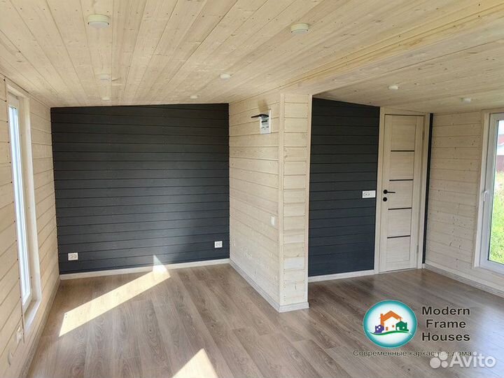 Зимний дом студия с санузлом и фундаментом