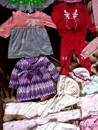 Вещи пакетом для девочки от 0+