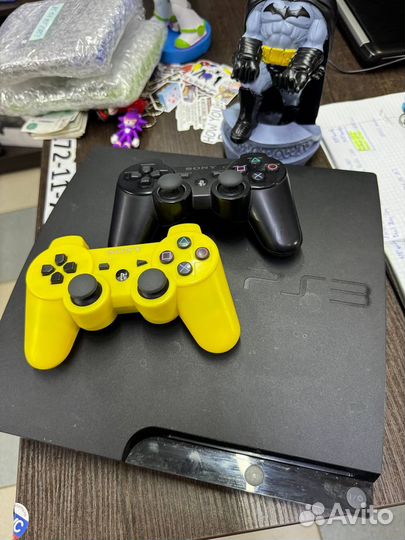 Прошитая пс3 SonyPlayStation 3 slim320+ 2 геймпада