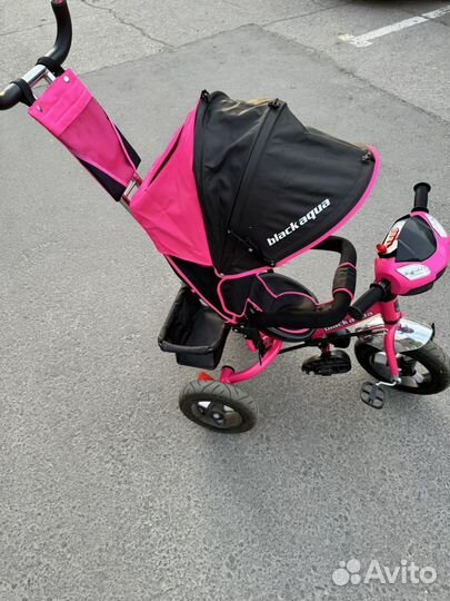 Детский велосипед с родительской ручкой