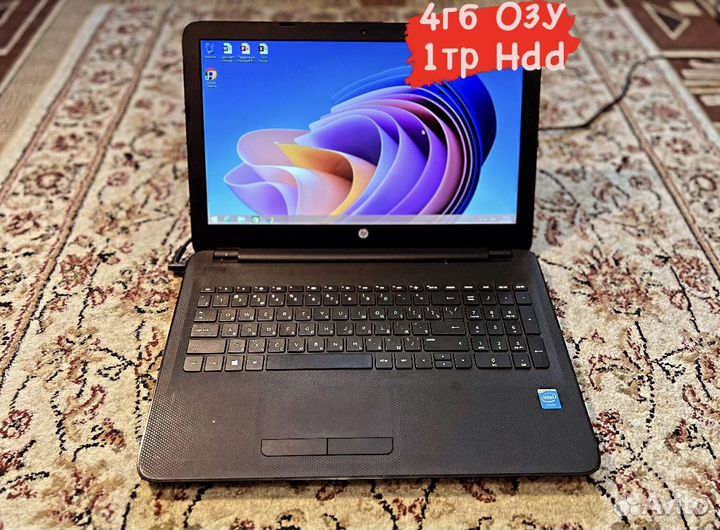 Отличный Ноутбук HP intel 2,50ghz/1000гб/4гб