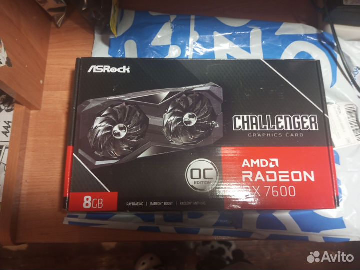 Видеокарта radeon rx7600 8 гб (ос)