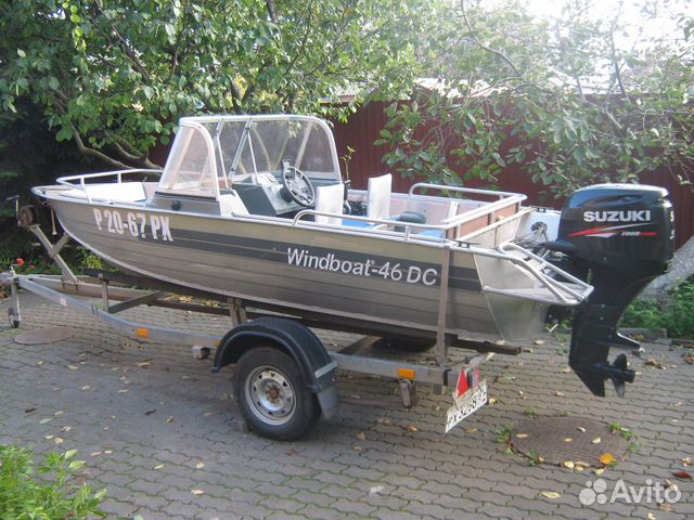 Windboat-46dcms Suzuki DF50ATS прицеп. 80 мото-час объявление продам
