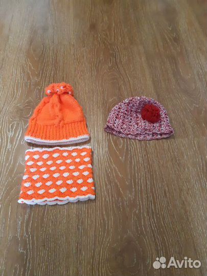 Комплект шапка и снуд