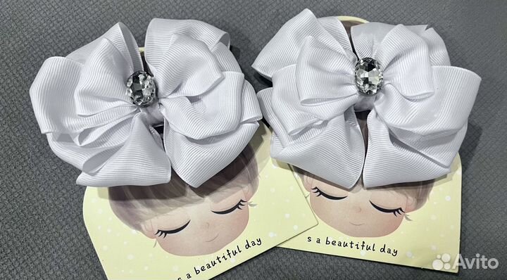 Банты резинки для волос на 1 сентября