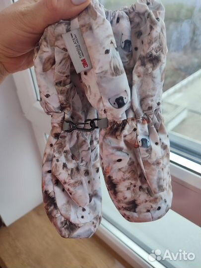 Варежки краги зимние для девочки 3-4 г hm