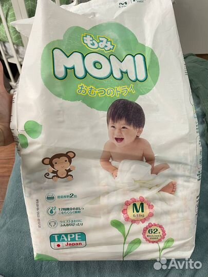 Подгузники momi 6-11 кг (м)