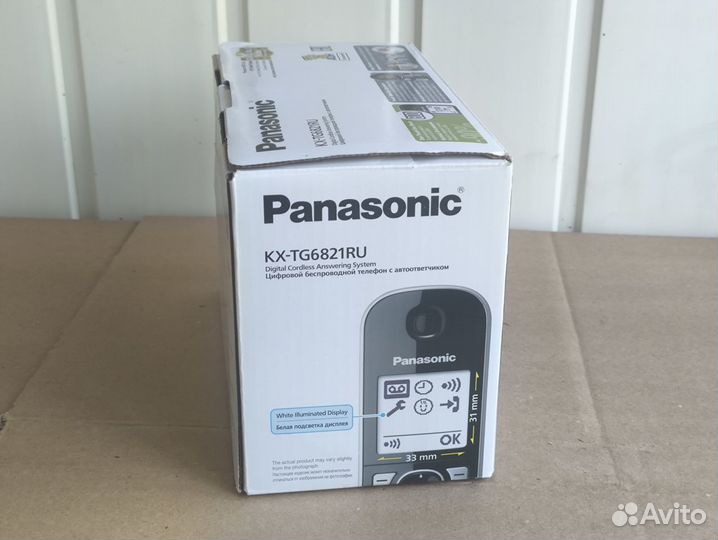 Телефон беспроводной Panasonic KX-TG6821RUB