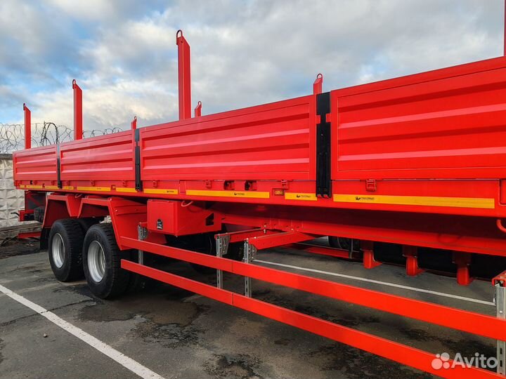 Полуприцеп трал (тяжеловоз) Трансприцеп Бортовой-трубовоз, 2022
