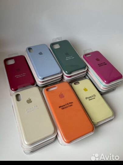 Чехлы Silicone case для iPhone