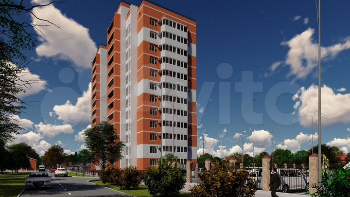 2-к. квартира, 60,6 м², 4/12 эт.