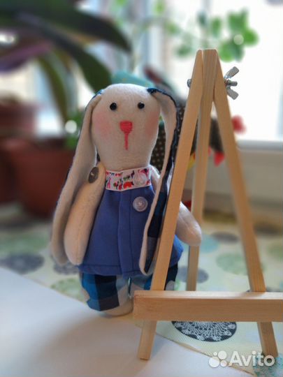 Мягкая игрушка зайчик