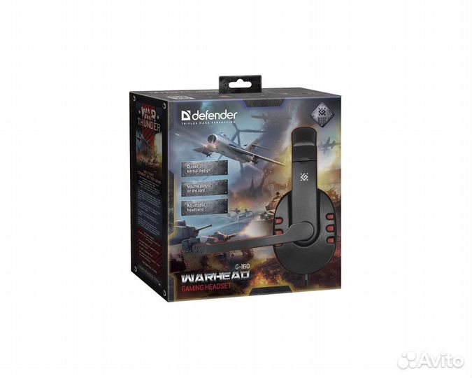 Гарнитура игровая полноразмерная G-106 черно-красн