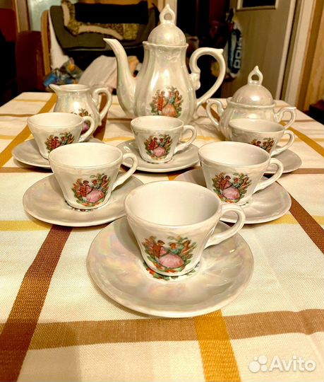 Кофейный сервиз фарфор 80 х годов