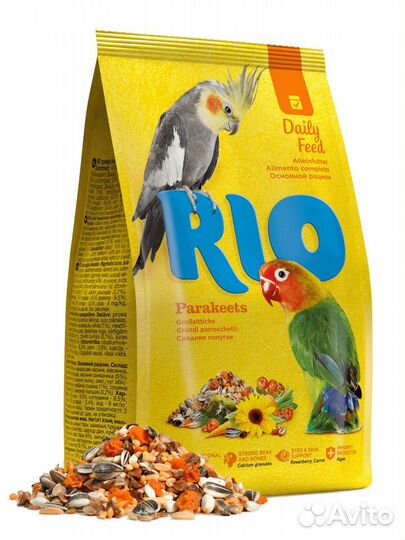 Корм для средних попугаев, Rio 500гр
