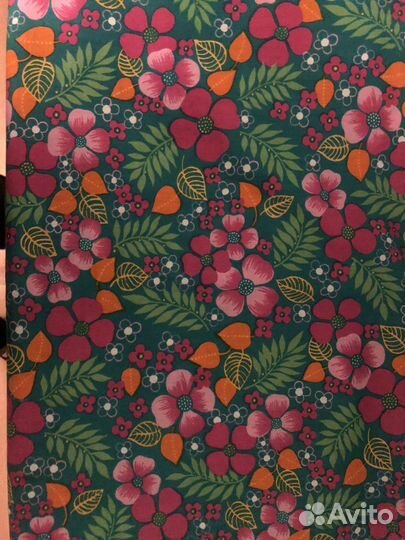 Отрез ткани СССР ситец двухсторонний