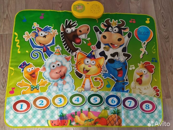 Детский музыкальный развивающий коврик