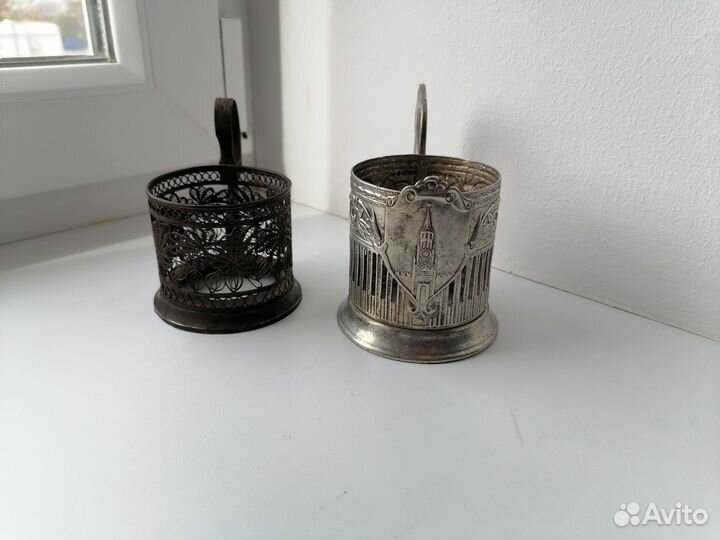 Подстаканник спасская башня, скань кхи