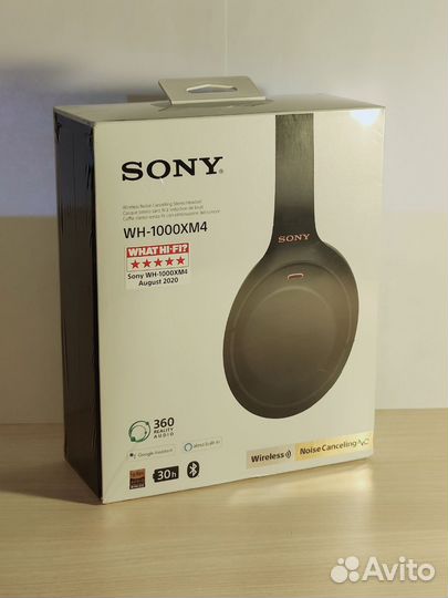 Наушники Sony WH-1000XM4 (чёрные, новые)