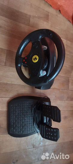 Игровой руль с педалями для пк