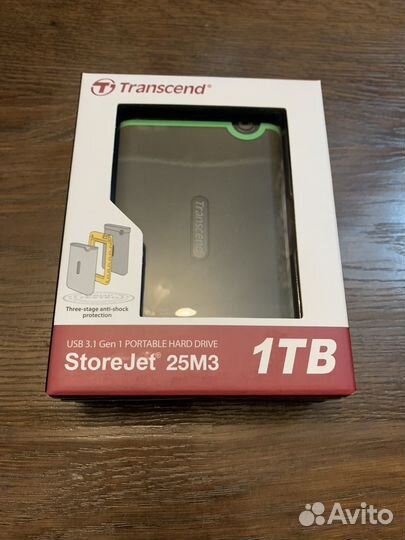 Внешний жесткий диск transcend 1tb