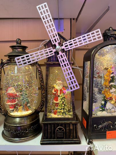 Новогодний фонарик Мельница