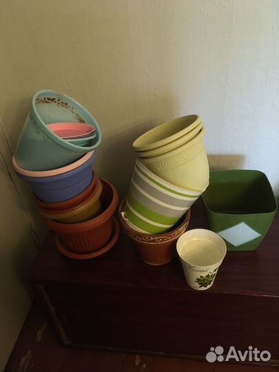 Цветочные горшки бу