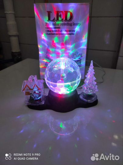 Новогодний диско шар новый