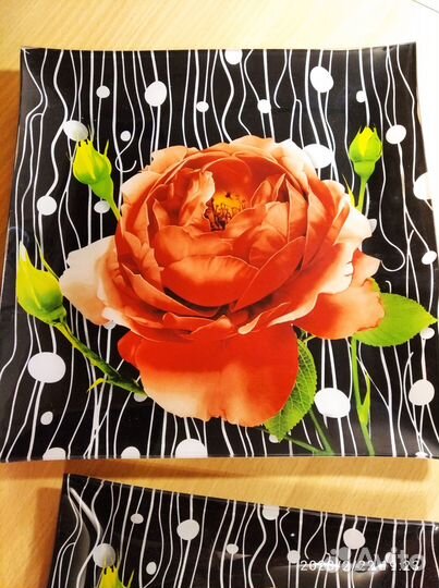 Набор квадратных тарелок