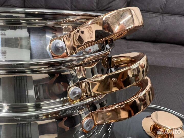 Кастрюля новая из нержавеющей стали,набор кастрюль