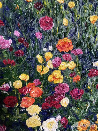 Картина маслом на холсте цветы