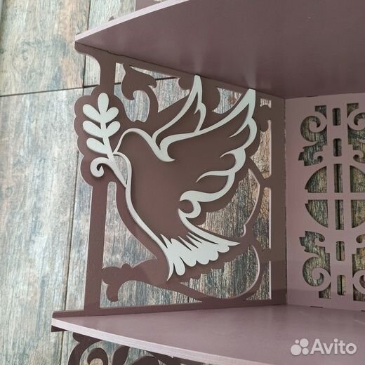 Полка для икон угловая 3 яруса Модель 018