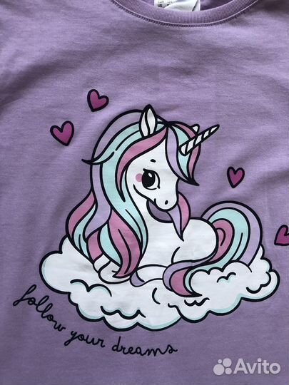 Пижама hm для девочки 134 140