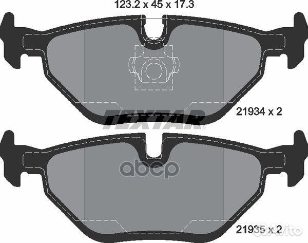 Колодки тормозные дисковые с противошумной плас