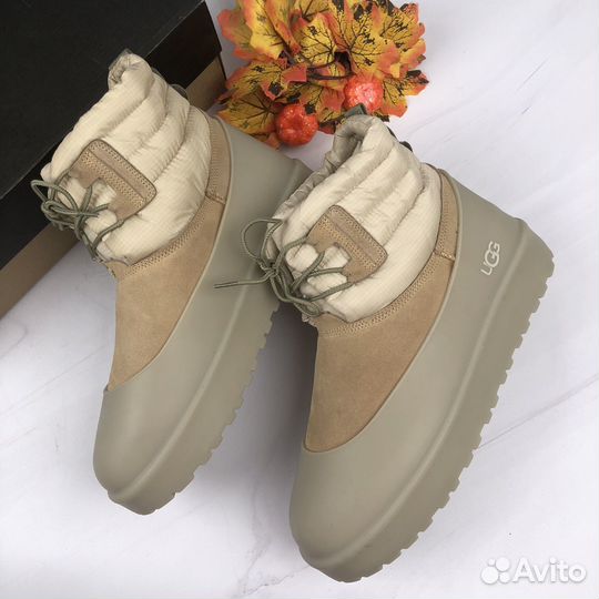 Угги Ugg Classic Mini Lace-Up Weather Sand