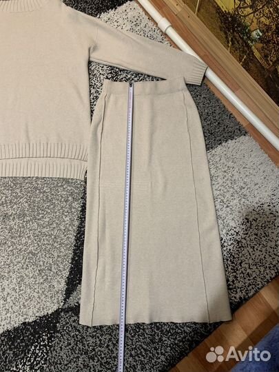 Вязаный костюм женский с юбкой