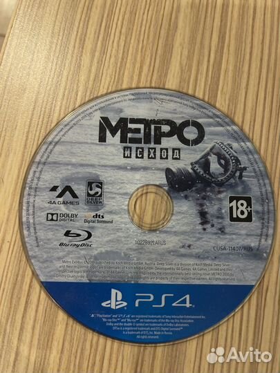 Игры ps4 метро исход
