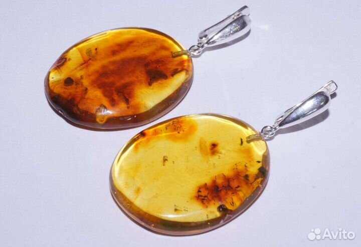 Серьги из янтаря