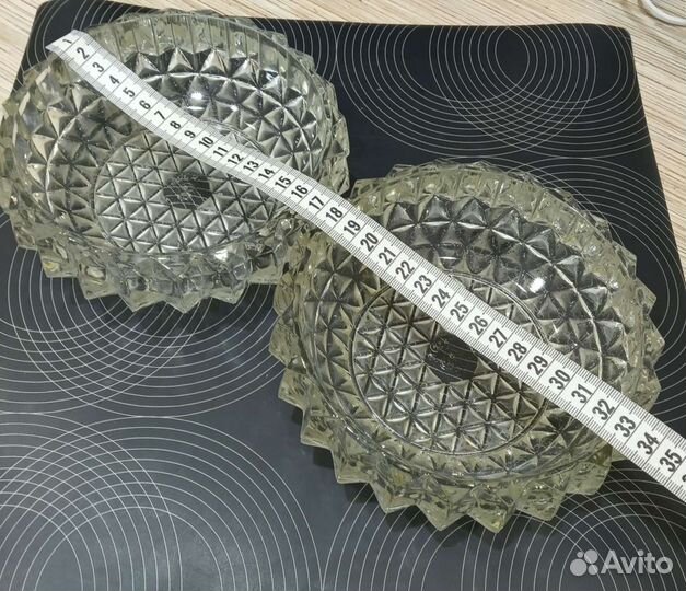 Салатники СССР, 2 шт. (стекло)